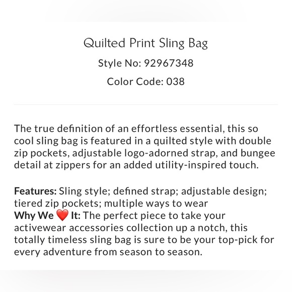 Free People Movement Quilted Print Sling Bag Camo NEW - Picture 5 of 17